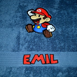 Super Mario - Mario Gästetuch, Gesichtstuch, Badetuch