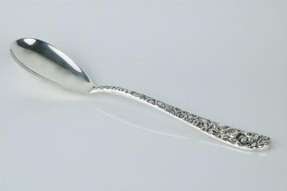 S Kirk /& Son 6” Sterling Silver Tea Spoon Rose No Mono