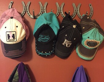 Horseshoe Art Hat Rack/Coat Rack