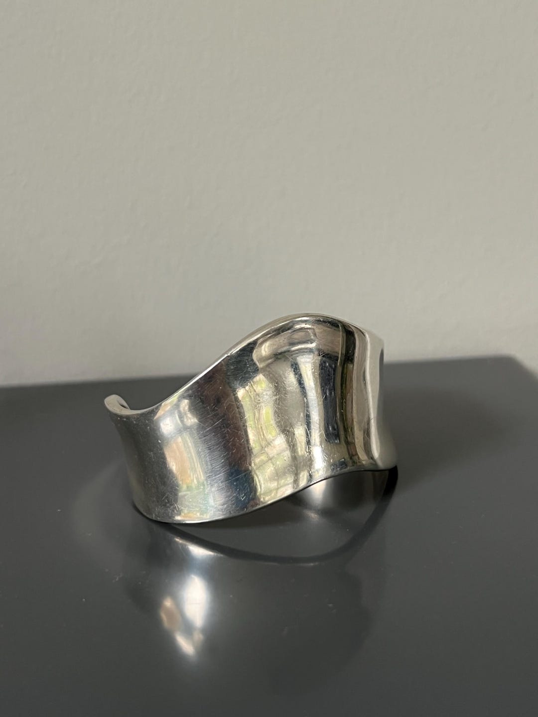 Waterproof Gold Wave CZ Cuff Bracelet main image 1