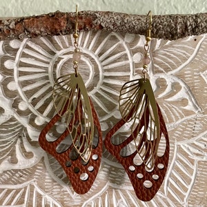 Pendientes Boho Mariposa Cuarzo
