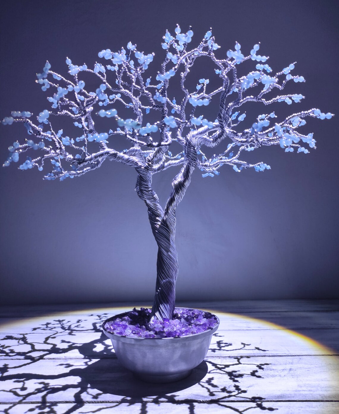 Metal wire tree art gemstone tree home decor mothers day gift Etsy