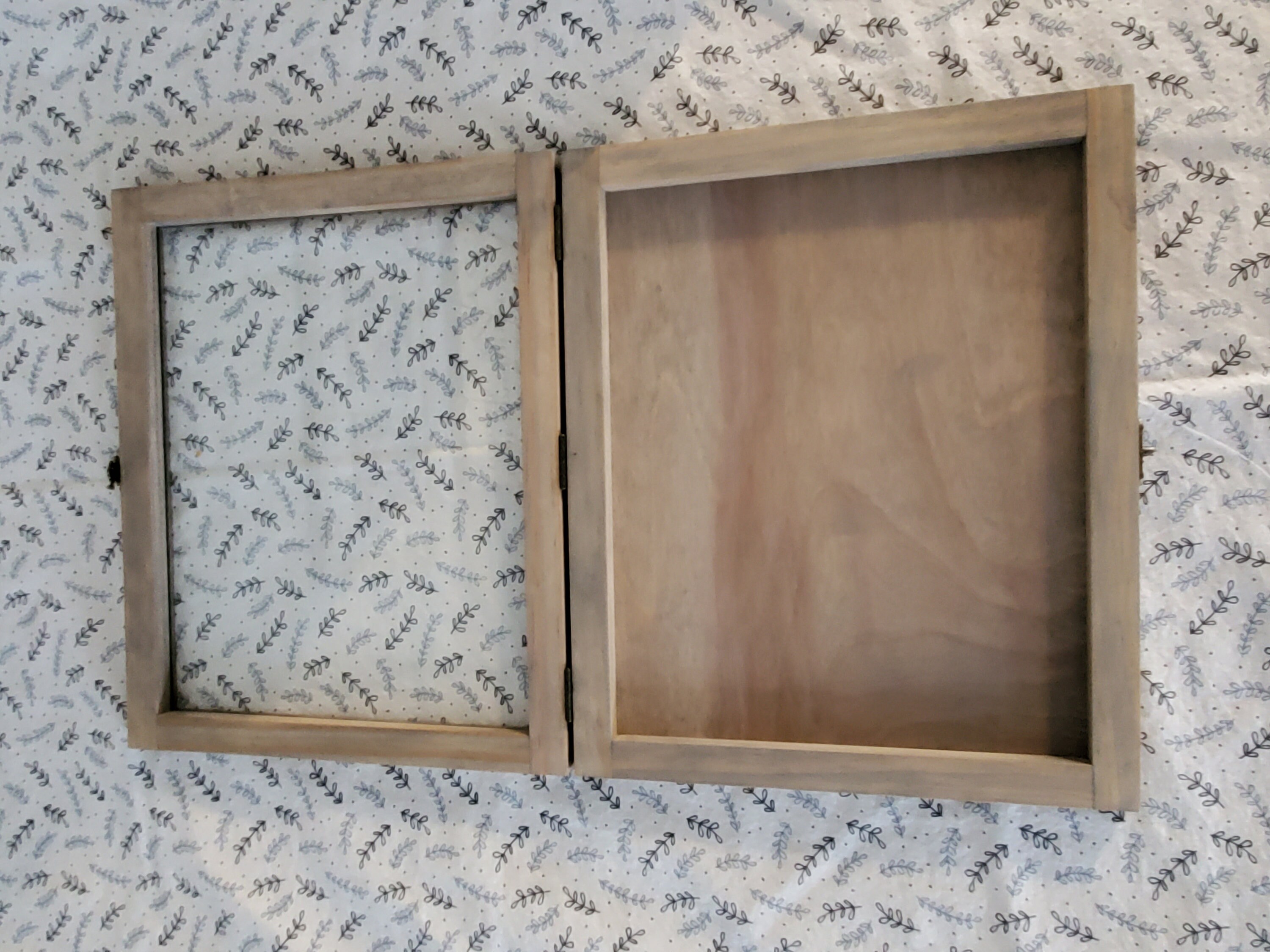10 x 8 x 3/4 Shadow Box Display Case Hinged Glass Lid Etsy