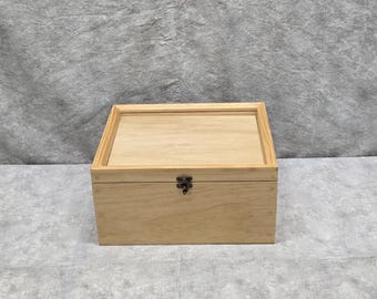 11 1/2 x 8 1/2 x 5 3/4 Shadow Box Display Case / Hinged Glass Picture Frame Lid / Decorative Edge / Cross Stitch Or Art Display Shadow Box