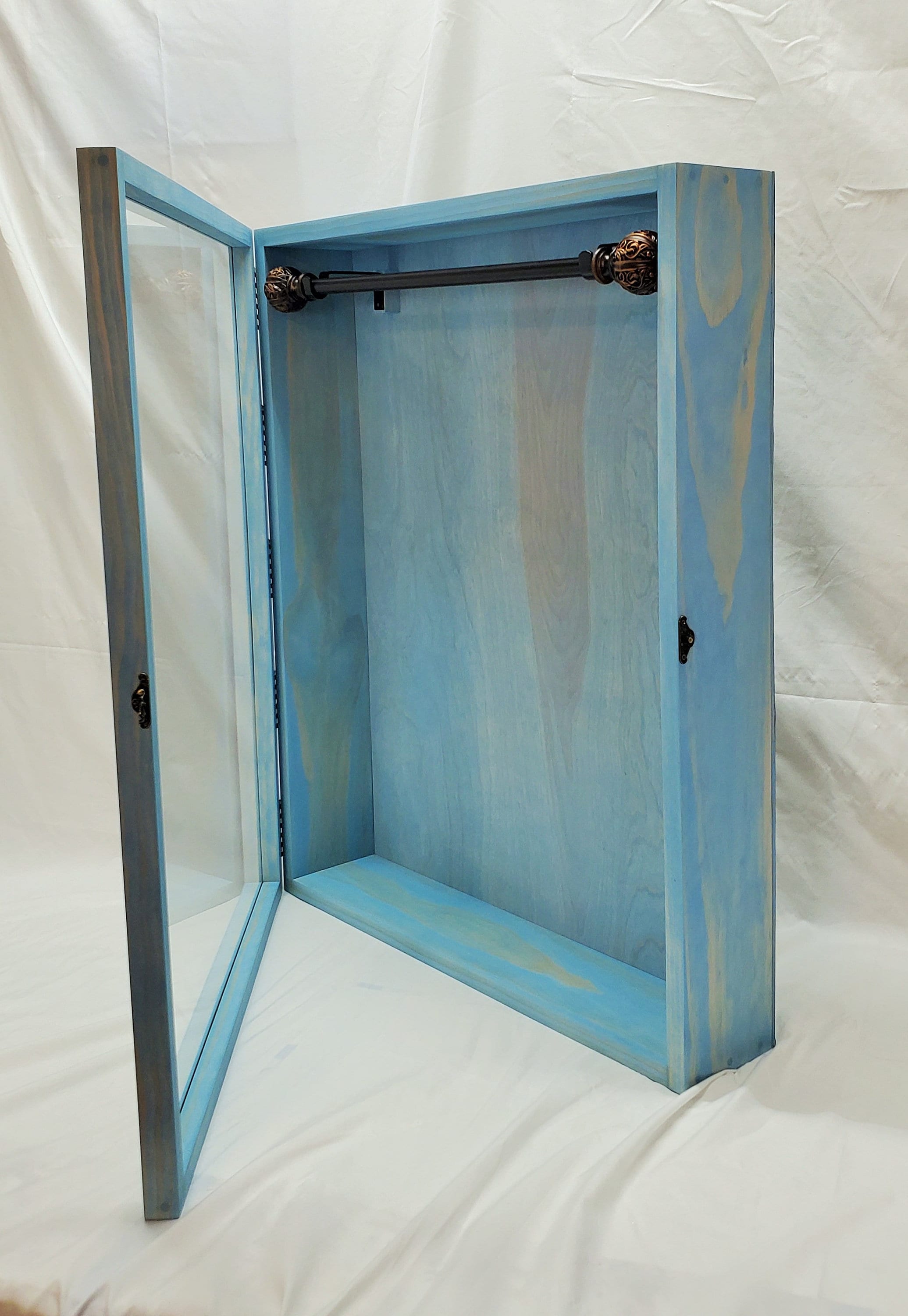 27 x 21 1/2 x 5 1/8 Wooden Shadow Box Display Case with Hinged Etsy
