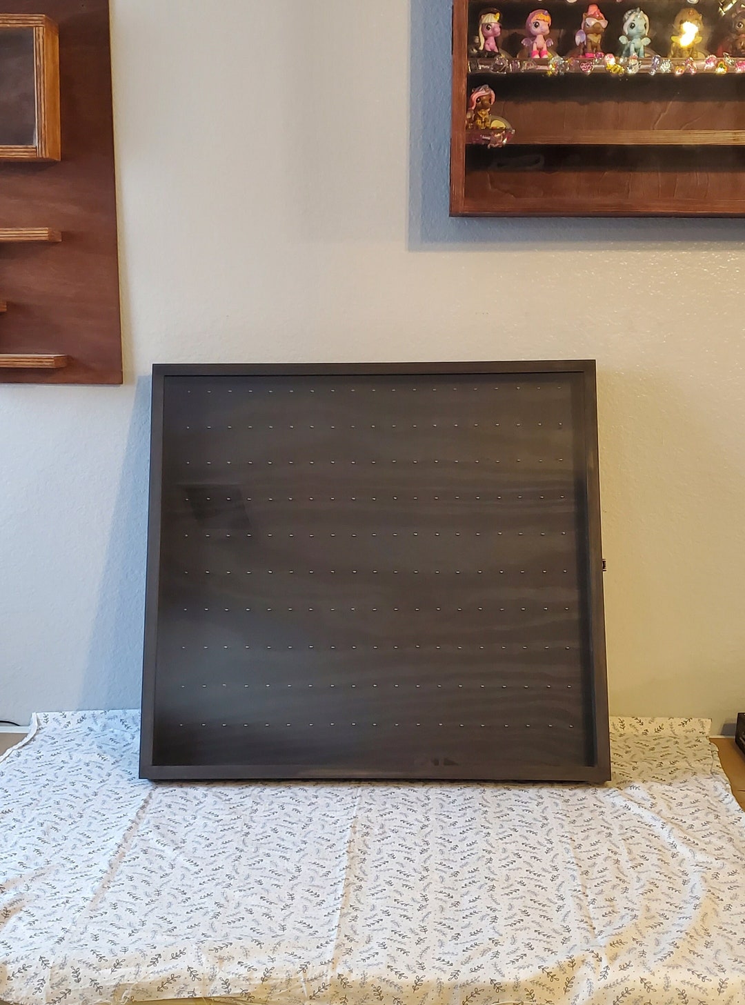 25 X 23 X 1 1/4 Wooden Shadow Box / Hinged Glass Lid / 190 - Etsy