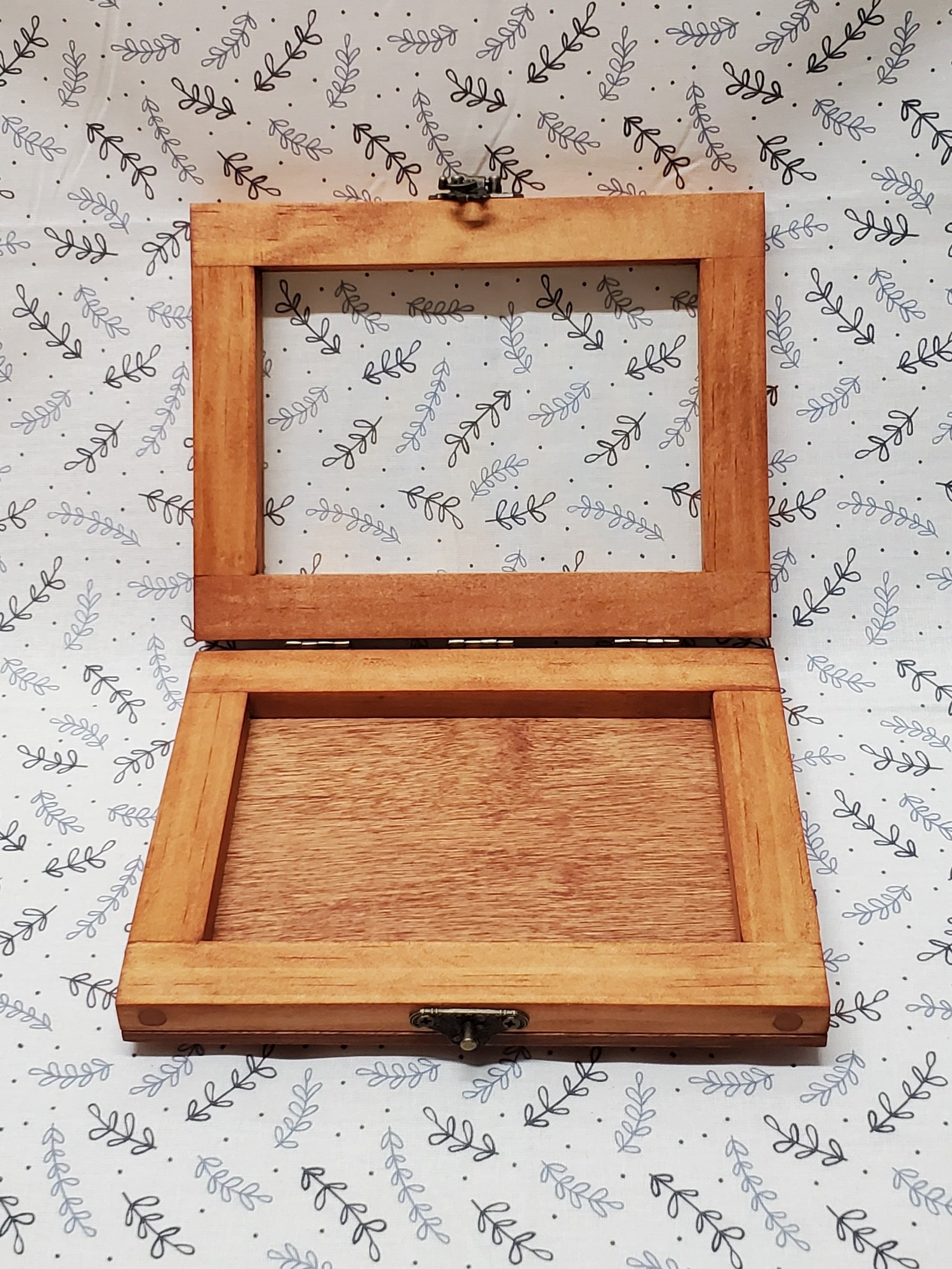 3 1 2 x 5 x 3 4 wooden shadow box with hinged glass lid etsy