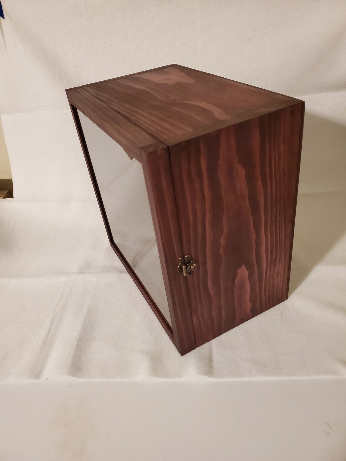 12 X 12 X 8 Wooden Shadow Box / Hinged Glass Lid / Display Etsy