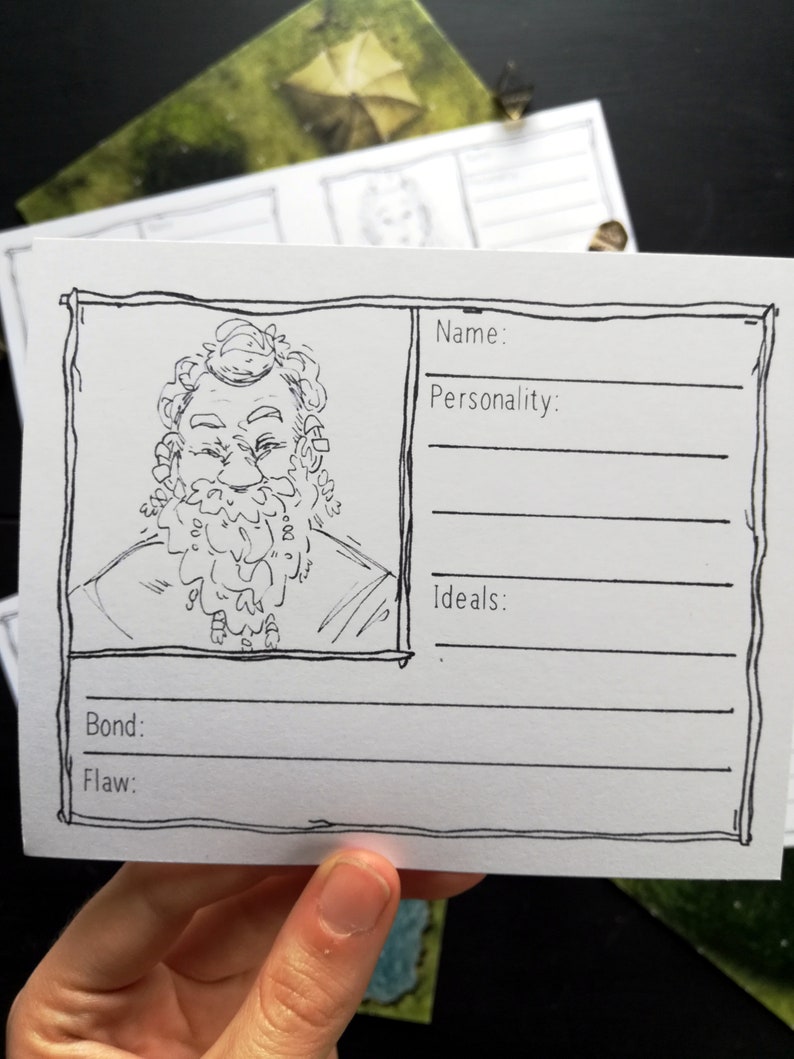 12 Assorted NPC Cards Printable Sheets D&amp;D Tabletop RPG | Etsy