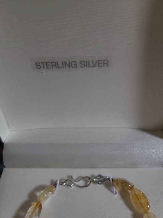 Genuine citrine sterling silver bracelet - image 4