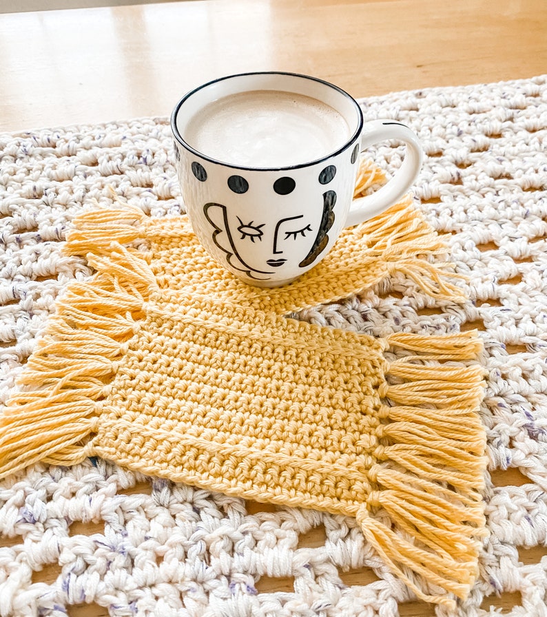 Crochet Pattern the Betty Mug Rug Crochet Mug Rug Pattern Etsy Canada