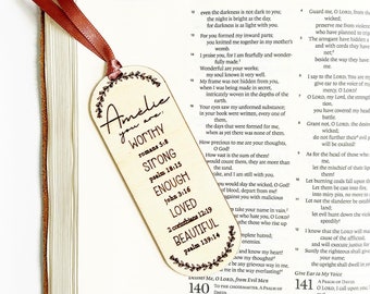 Affirmation Bookmark - Personalized Wood Bookmark
