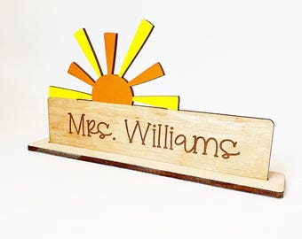 Teacher Desk Signs - Personalized Name Plate