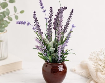 Faux Floral Lavender Arrangement