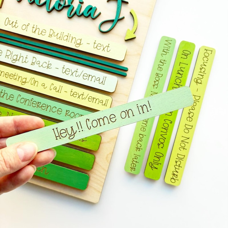Out of Office Door Sign - Etsy