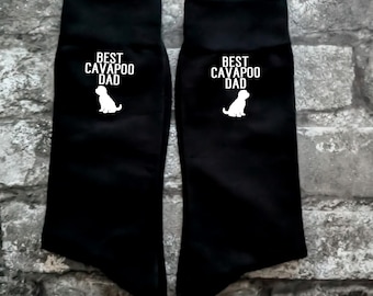Dad Cavapoo Socks, Father's Day Gift, Christmas Cavapoo Gift, Stocking Filler, Men's Birthday Gift, Best Cavapoo Dad,