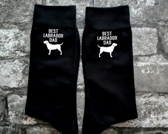 Dad Labrador Socks, Father's Day Gift, Christmas Gift, Labrador Gift, Stocking Filler, Men's Birthday Gift, Dad Gift, Best Labrador Dad,