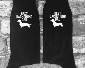 Dad Dachshund Socks, Father's Day Gift, Christmas Gift, Dachshund Gift, Stocking Filler, Men's Birthday Gift, Dad Gift, Best Dachshund Dad,