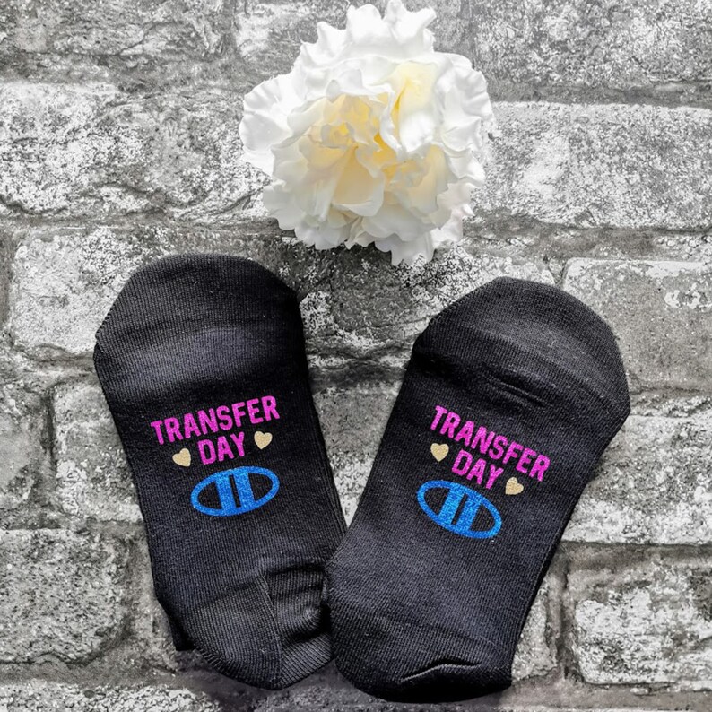 IVF Socks Transfer Day IVF Gift IVF Lucky Socks Fertility Etsy