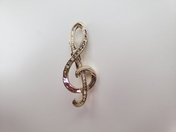 Silver and Gold Tone Music Note / Instrument / Tr… - image 8