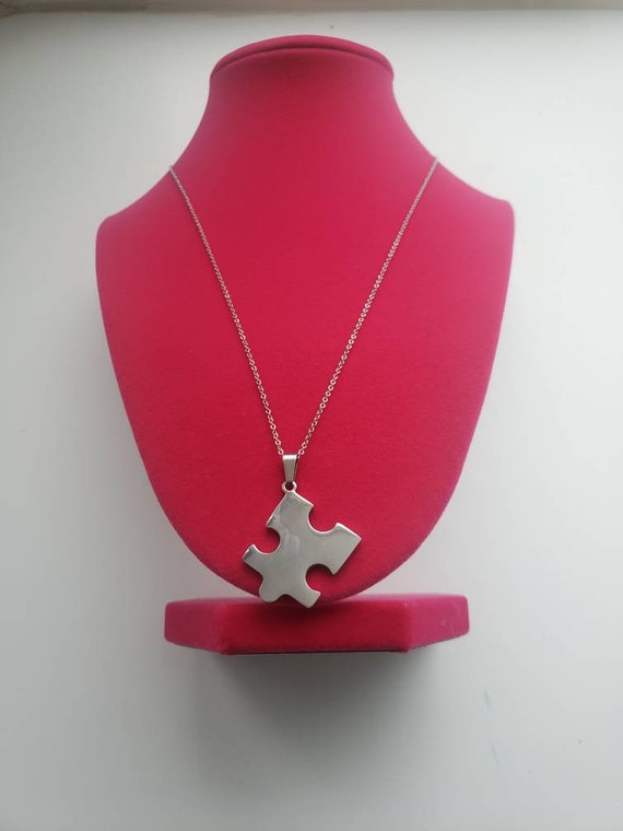 Puzzle Piece Pendant Necklace - Puzzle Gifts - Puz