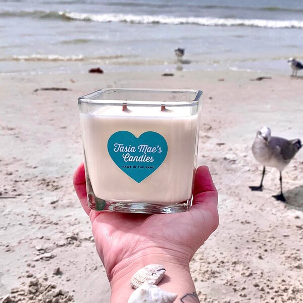 Sand and Paws Candle Etsy