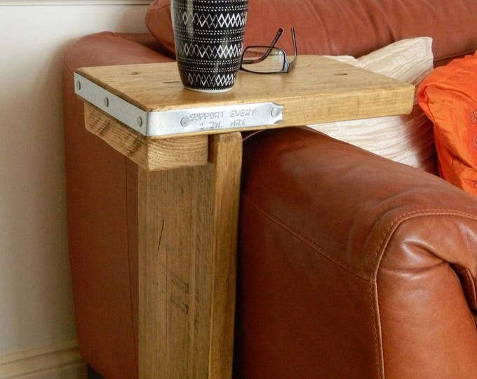 Handmade Rustic Industrial Sofa Side Table Recycled Reclaimed Etsy UK
