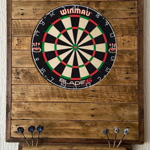 Handmade Rustic Dartboard Backboard Surround Dart made from Reclaimed Pallet Wood