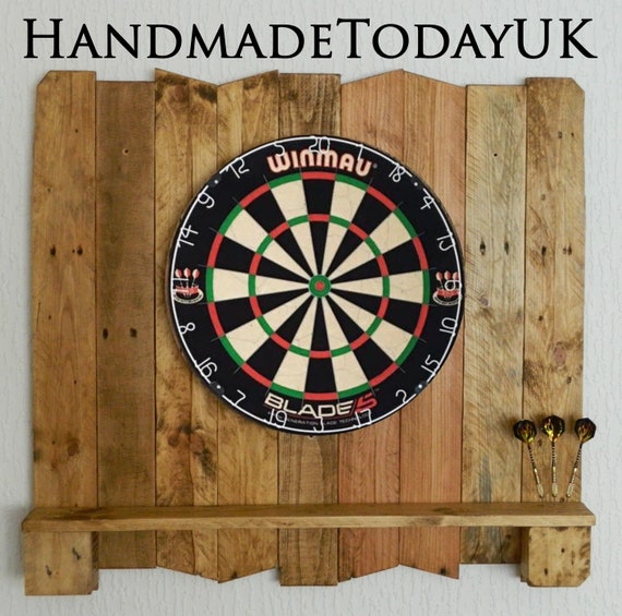 handmade driftwood dart board