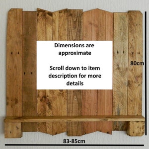 Handmade Driftwood Dart Board Dartboard Backboard with Shelf made from Recycled Pallet Wood image 4