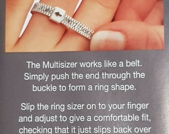 Multi Sizer UK Ring Finger Sizer Gauge Measurer Super Sizing A to Z + 9