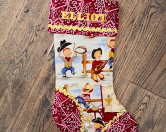 Cowboy Holiday Stocking