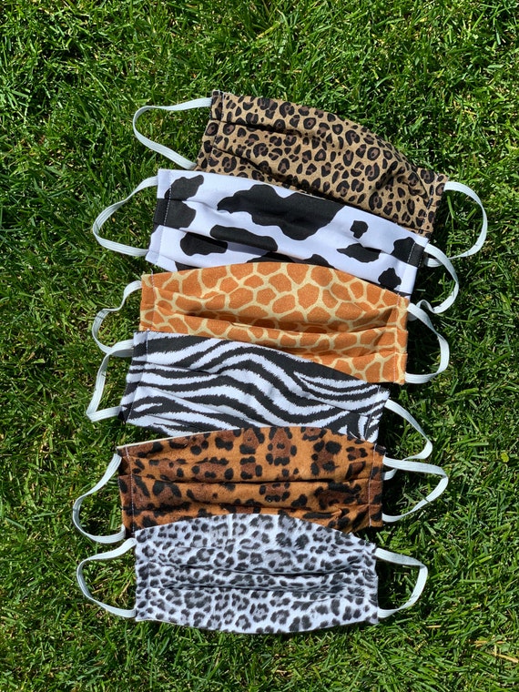 Animal Print Masks Etsy