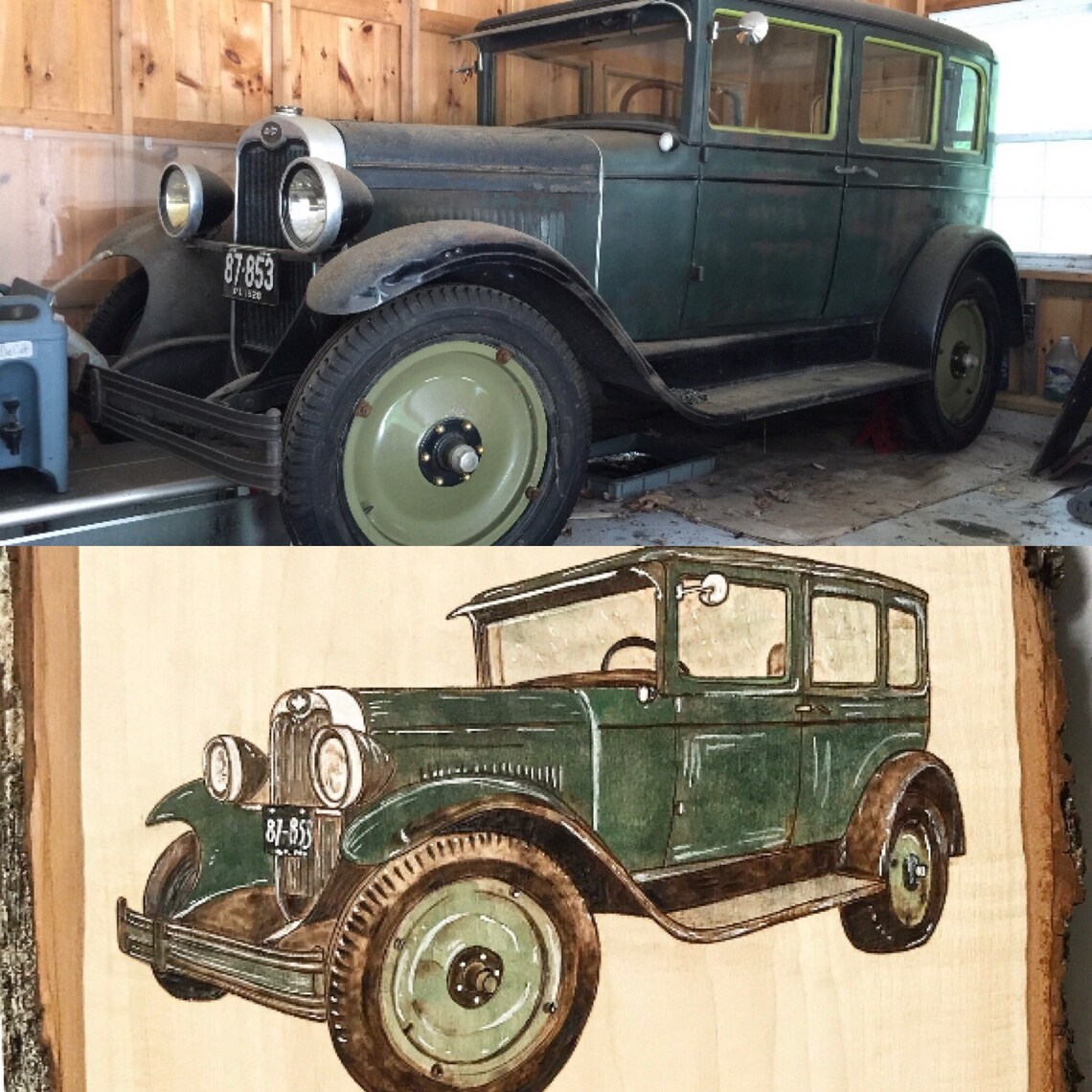 Custom Car Portrait Gift Personalized Classic Car Gift for | Etsy