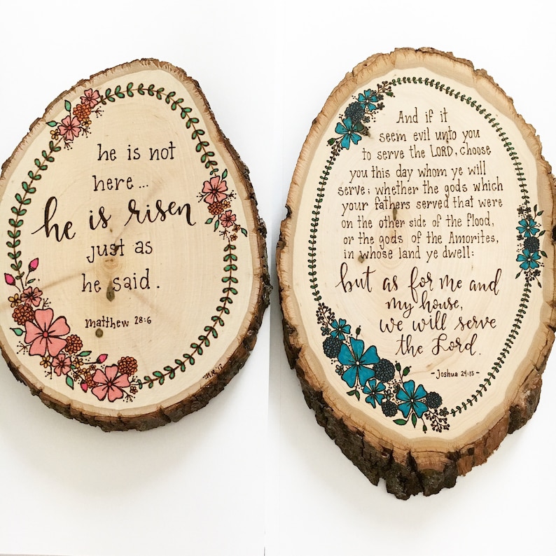 Custom Bible Verse Scripture Wood Sign Bible Verse Wall Art Etsy