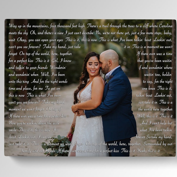 Song Lyrics Canvas Anniversary Gifts 60+ Gift Ideas for 2024