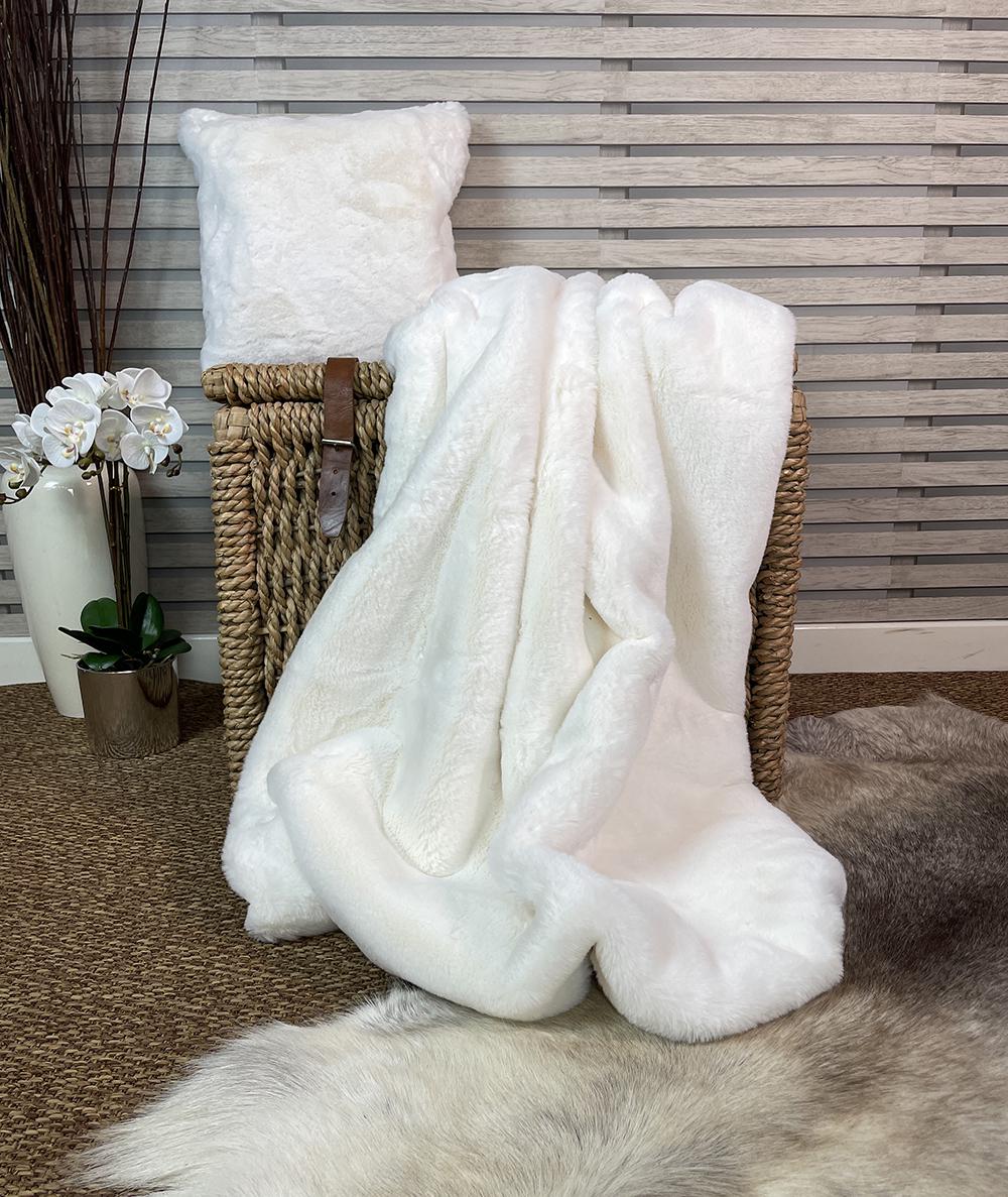 Luxury Richmond Parchment Faux Fur Blanket Throw Off white Furry Blanket Ivory Fur Throw Large Sofa or Bed Throw Faux suede Lining Etsy