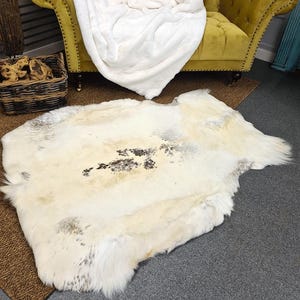 Luxury Large Reindeer Hide Rug | Large Caribou Skin Rug | Large Reindeer Skin Rug | Natural Reindeer Hides | Natural Caribou Pelt Rug |