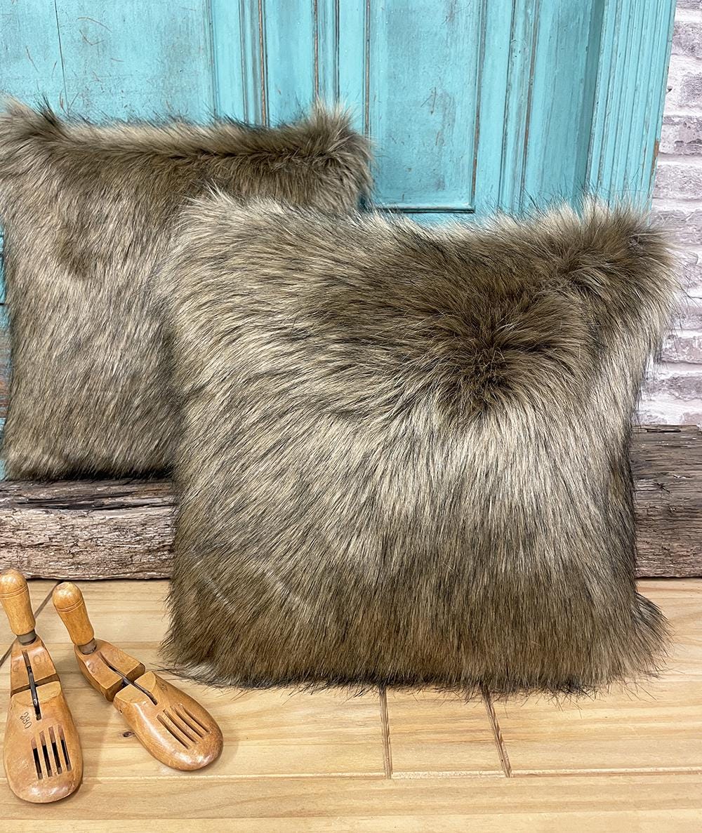 Large Fur Pillows Etsy UK