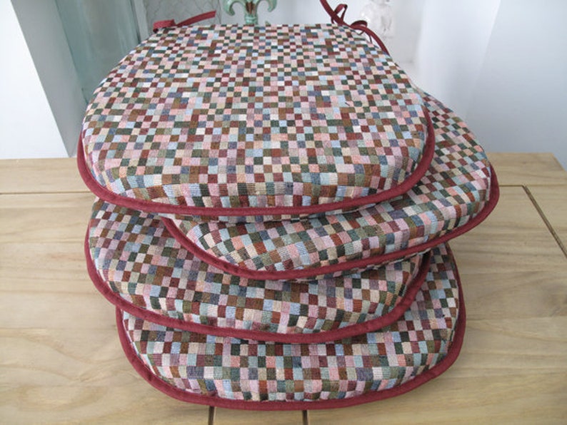 Set of 4 6 or 8 Harlequin Classic D shape seat pads chair Etsy