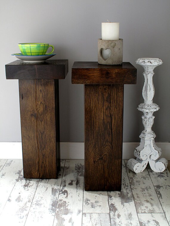 dark oak lamp table
