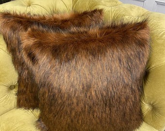 Raynard Kunstfell Kissenbezug, Langhaarfellkissen