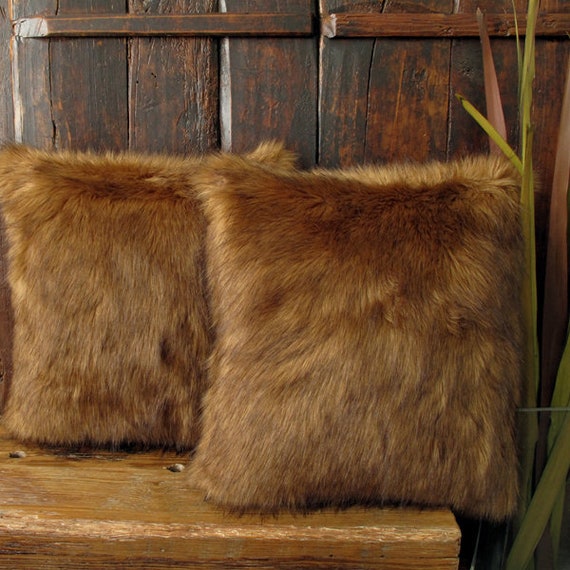 furry cushion covers
