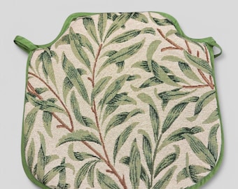 William Morris Willow Bough Spindle Seat Pad | Sage Green Tapestry