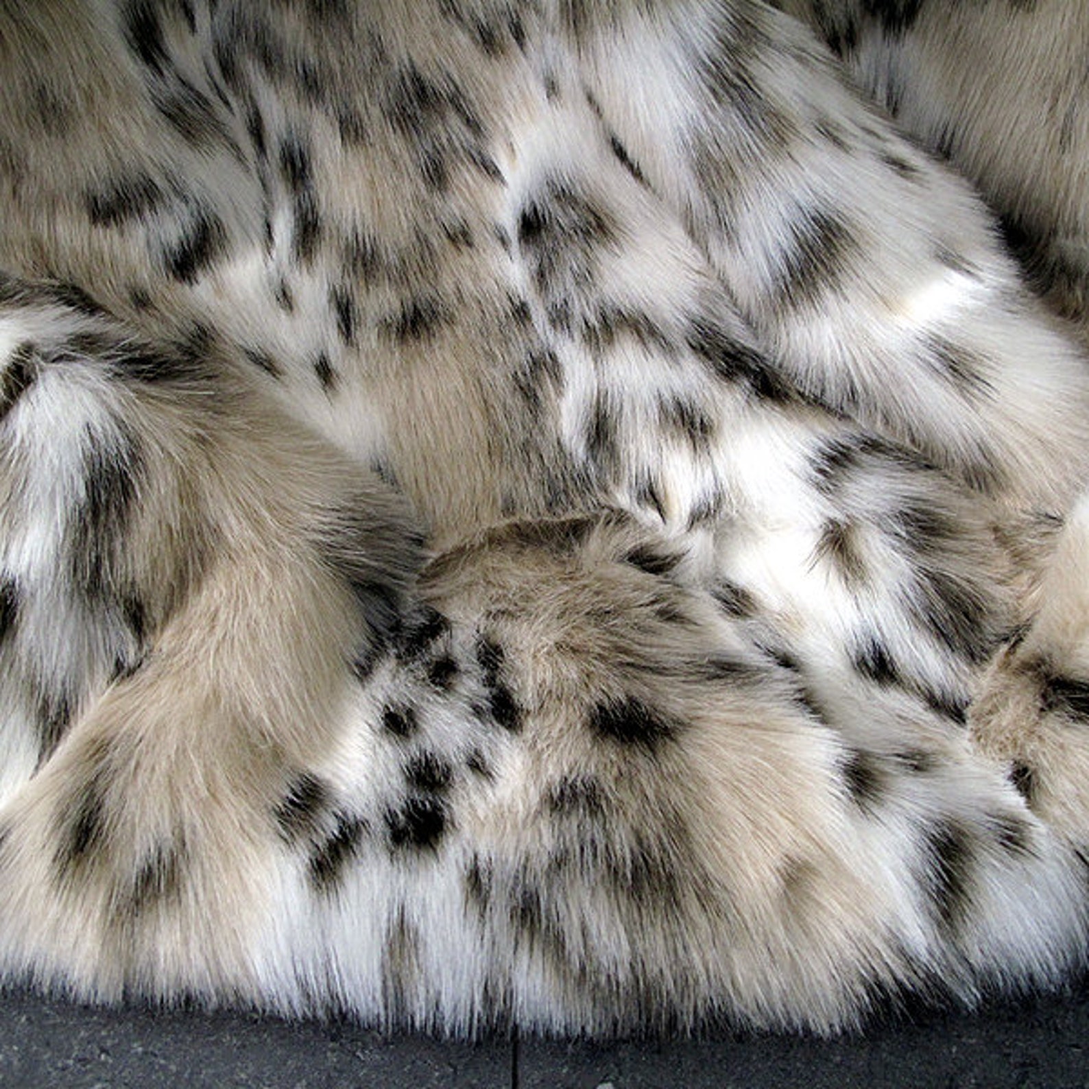 Siberian Lynx Animal Patterned Faux Fur Throw in a Range of Etsy UK