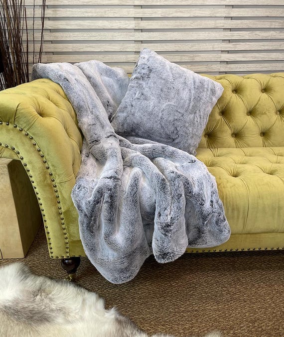 New Koala Super Soft Faux Fur Throw Fur Blanket Fake Fur Bedspread Bed or Sofa Throw With Grey Faux suede Lining in a Range of Sizes. Etsy