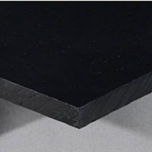 May include: A black rectangular sheet of plastic with a smooth surface.