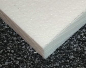 2 PIECES White King Starboard HDPE Plastic Sheet 1 1//2 x 4 x 10