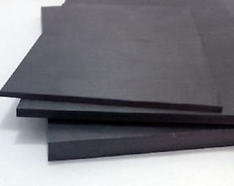 Black Sintra PVC Foam Board Plastic 1/4" (6 mm) Thick 24" x 48"-