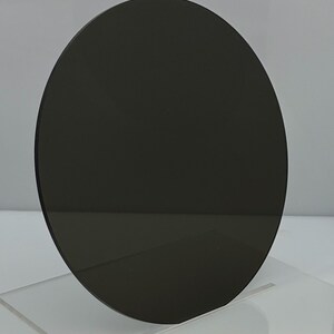 Acrylic Plexiglass Plastic Disc - 1/8" Thick (3mm) - Grey Tinted - 11.5" Diameter Circle